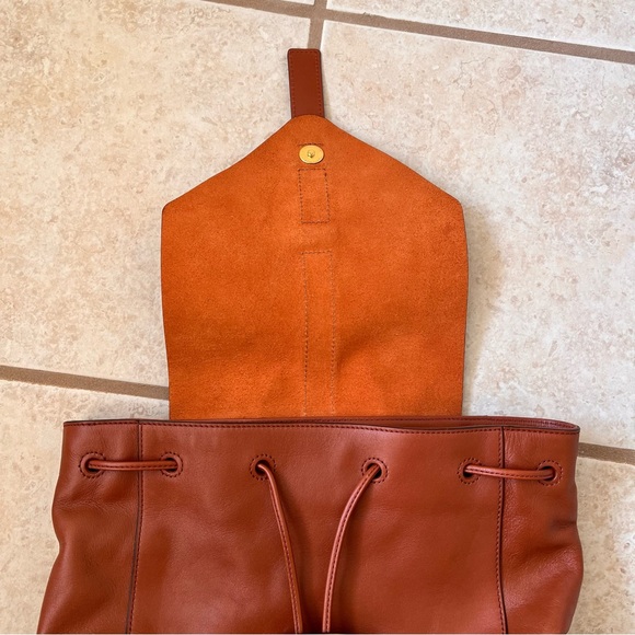 Vera Bradley Mesa Brown Big Sky Leather Backpack Bag - Picture 9 of 13